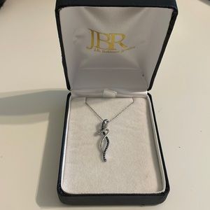 Blue & White Diamond Necklace